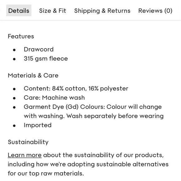 Wilfred Free FREE FLEECE SKIRT size small - Picture 11 of 12